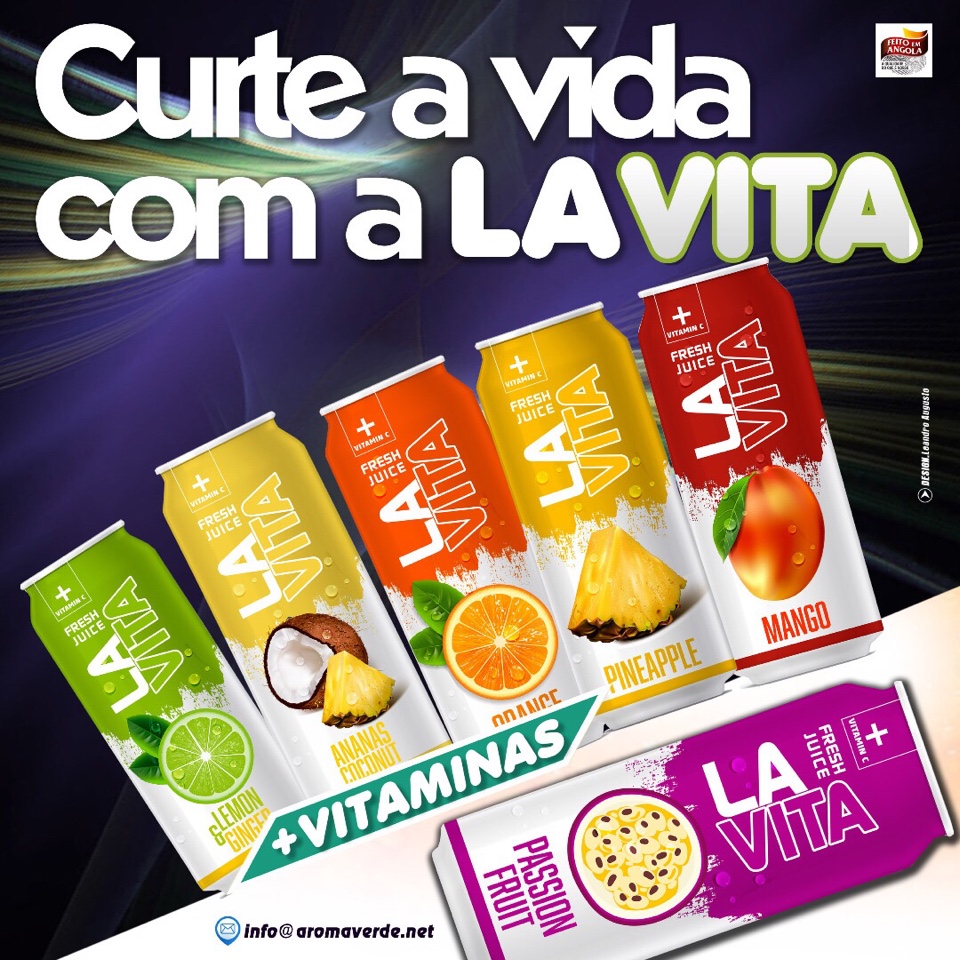 About Aroma Verde, Beverages Refrigerant, La Vita, Kiambote And Mega Load Tonic Water, Luanda, Angola